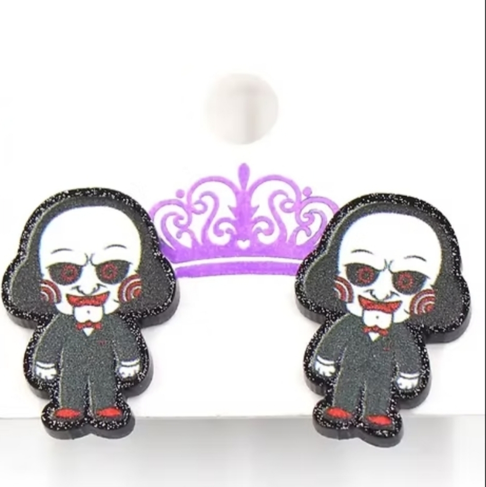 Jigsaw Stud Earrings